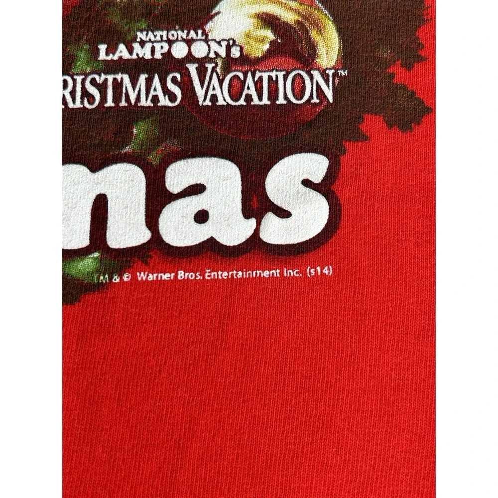 Griswold Family Christmas Gildan short sleeve red Tshirt women's medium